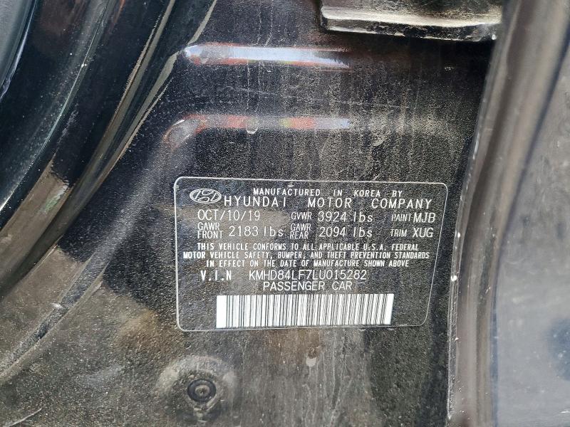 59838646 :رقم المزاد ، KMHD84LF7LU015282 vin ، 2020 Hyundai Elantra مزاد بيع