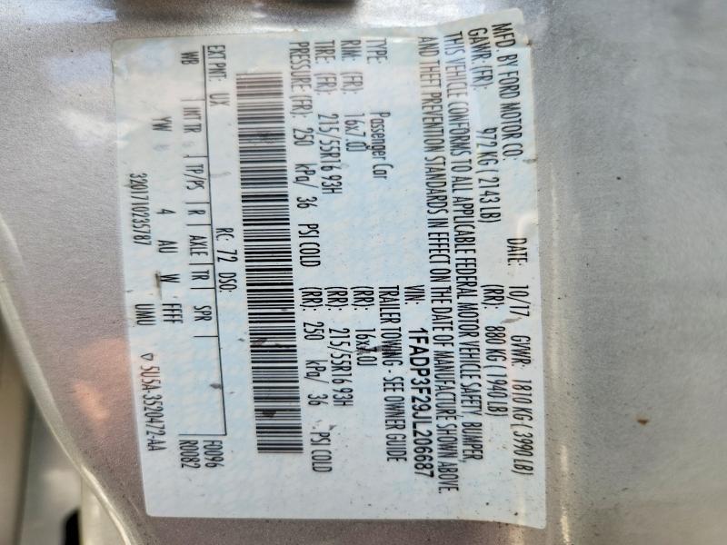 Продаж на аукціоні авто 2018 Ford Focus, vin: 1FADP3F29JL206687, номер лоту: 61871906