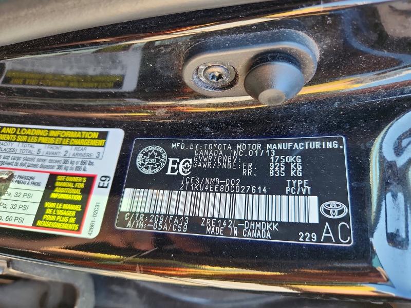 Продаж на аукціоні авто 2013 Toyota Corolla Matrix, vin: 2T1KU4EE8DC027614, номер лоту: 61282056