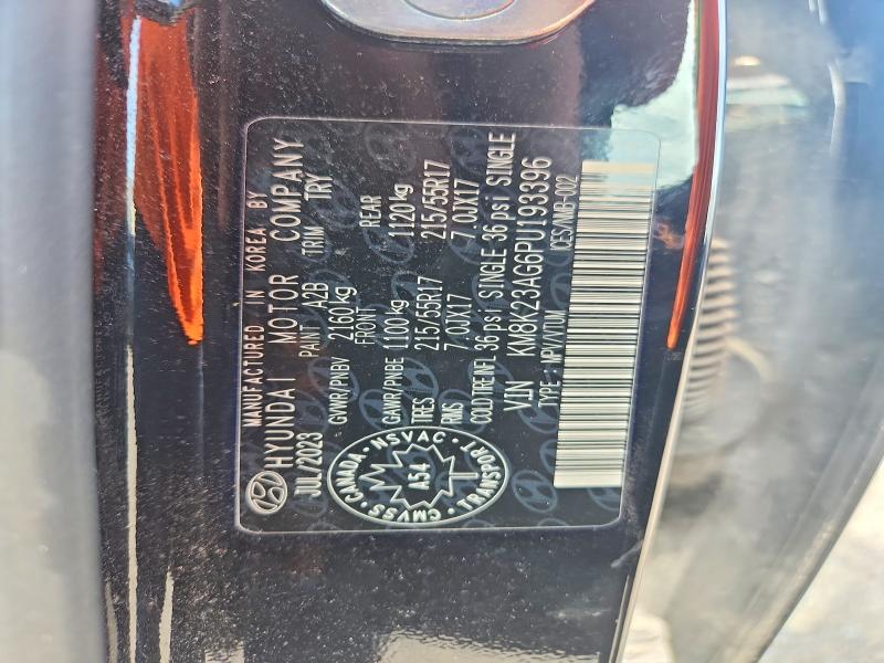 Продажа на аукционе авто 2023 Hyundai Kona, vin: KM8K23AG6PU193396, номер лота: 61704846