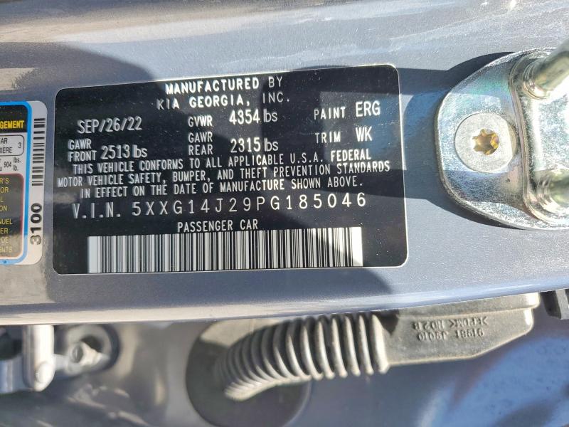 Aukcja sprzedaży 2023 Kia K5, vin: 5XXG14J29PG185046, numer aukcji: 59904136