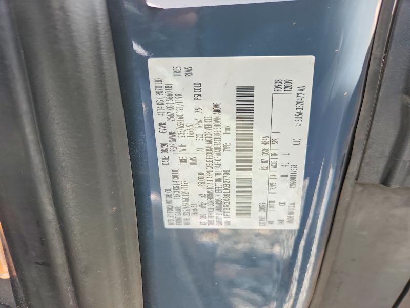 2020 Ford Transit მანქანა იყიდება აუქციონზე, vin: 1FTBR3X89LKB27799, აუქციონის ნომერი: 62263006