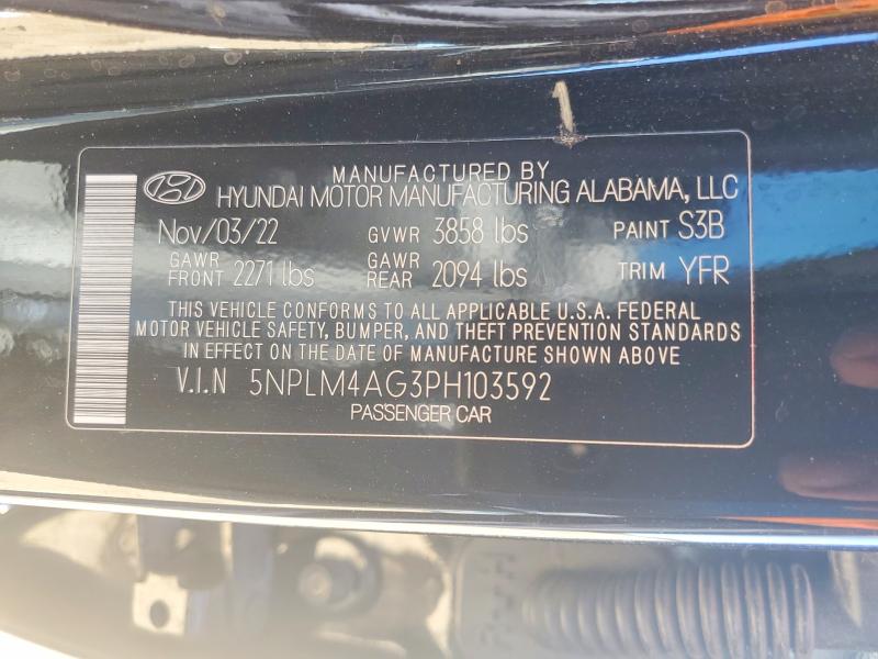 63147366 :رقم المزاد ، 5NPLM4AG3PH103592 vin ، 2023 Hyundai Elantra مزاد بيع