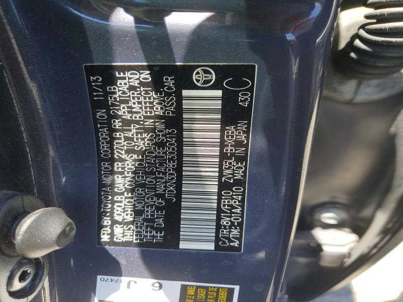 Продаж на аукціоні авто 2014 Toyota Prius Plug-in Hybrid, vin: JTDKN3DP8E3050413, номер лоту: 59776186