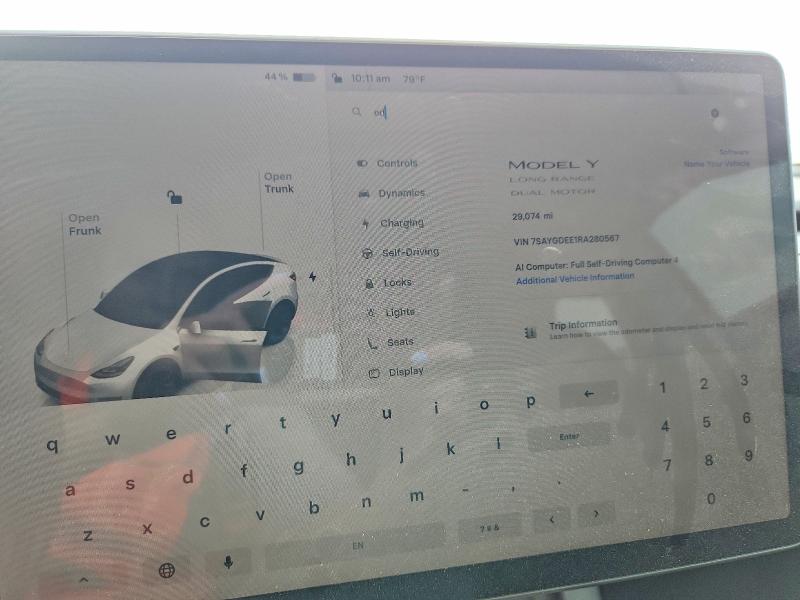 Продажа на аукционе авто 2024 Tesla Model Y, vin: 7SAYGDEE1RA280567, номер лота: 61477646