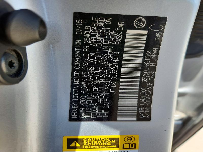 Aukcja sprzedaży 2016 Lexus Es, vin: JTHBK1GG9G2214414, numer aukcji: 62229886