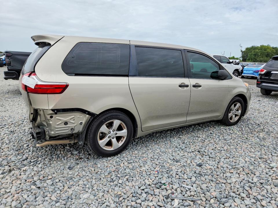 2016 Toyota Sienna მანქანა იყიდება აუქციონზე, vin: 5TDZK3DC5GS734941, აუქციონის ნომერი: 60859226