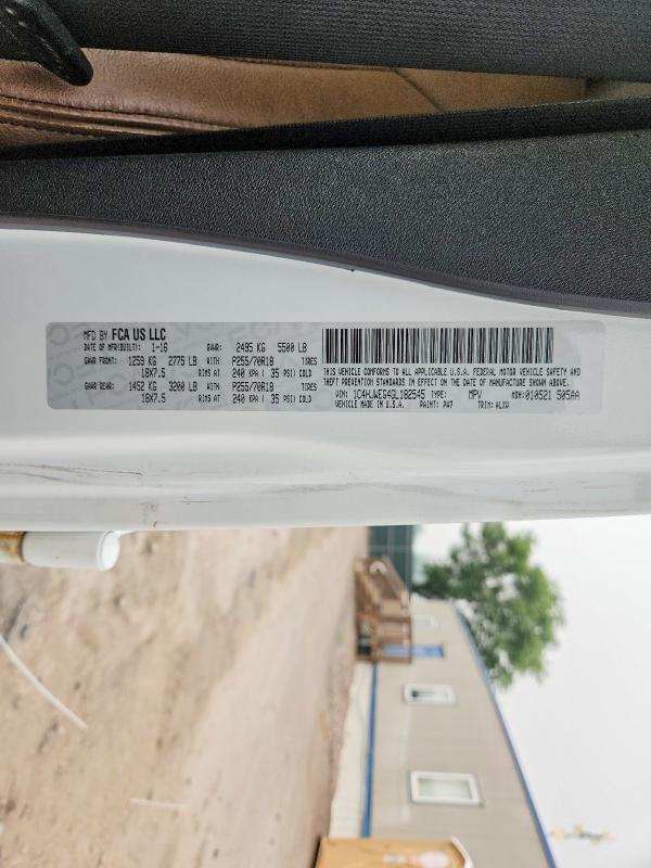 2016 Jeep Wrangler Unlimited მანქანა იყიდება აუქციონზე, vin: 1C4HJWEG4GL182545, აუქციონის ნომერი: 60924836