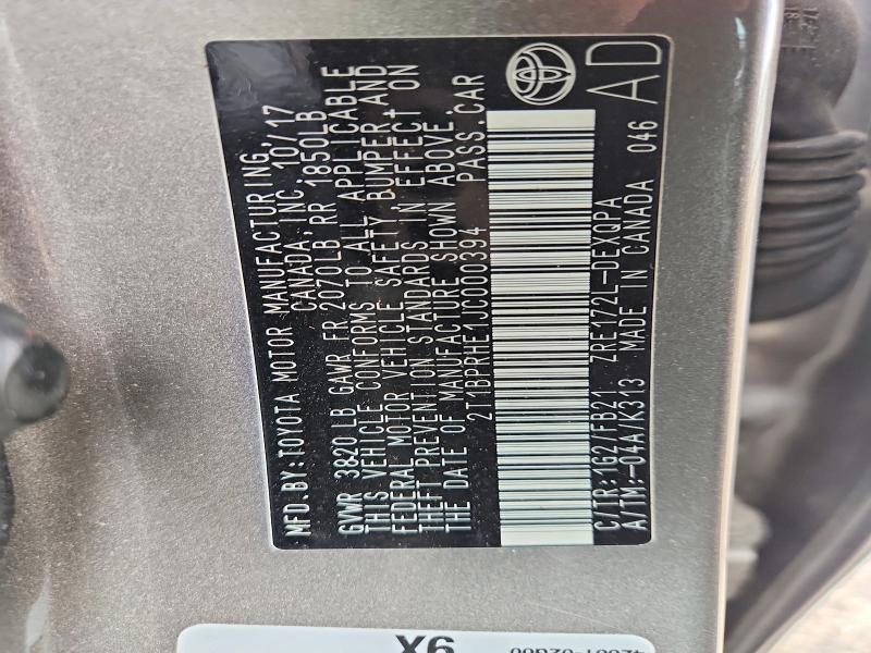 Продажа на аукционе авто 2018 Toyota Corolla, vin: 2T1BPRHE1JC000394, номер лота: 62663246