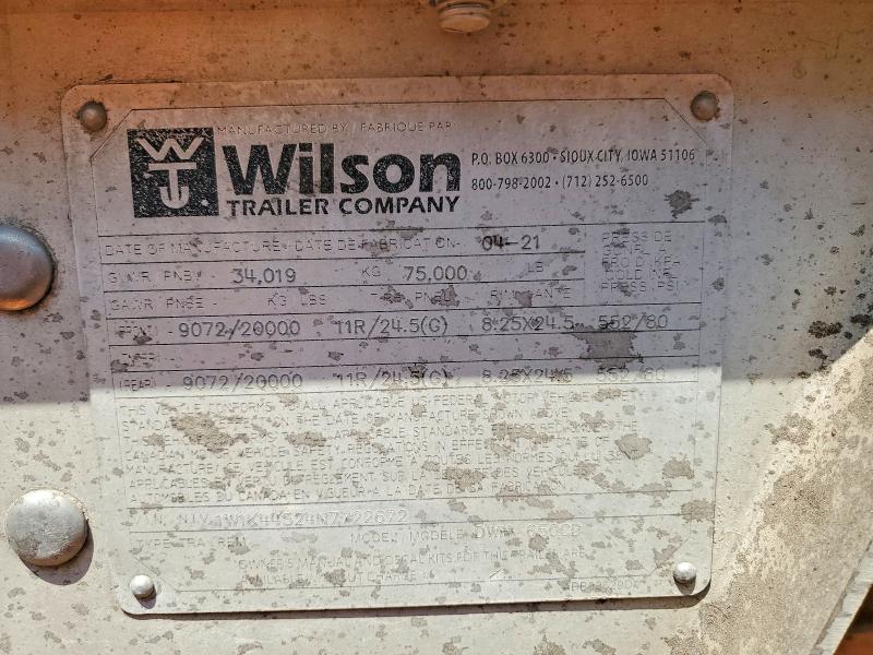 2022 Wilson Unknown მანქანა იყიდება აუქციონზე, vin: 1W1K44524N7722672, აუქციონის ნომერი: 61730346