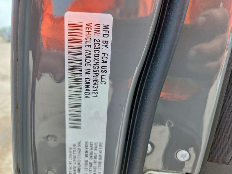 Продажа на аукционе авто 2023 Dodge Charger, vin: 2C3CDXHG6PH643121, номер лота: 60256796