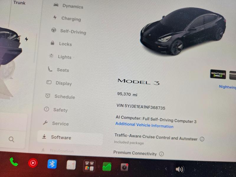 Aukcja sprzedaży 2022 Tesla Model 3, vin: 5YJ3E1EA1NF368735, numer aukcji: 63256266