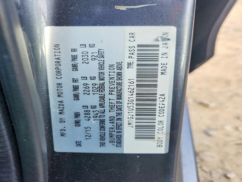 59305786 :رقم المزاد ، JM1GJ1U53G1462161 vin ، 2016 Mazda 6 مزاد بيع