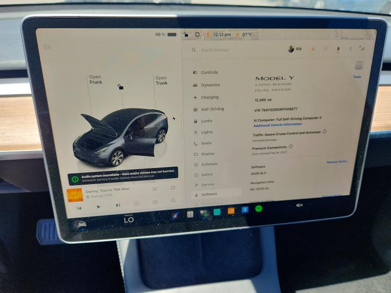 Продажа на аукционе авто 2023 Tesla Model Y, vin: 7SAYGDEE8PF918877, номер лота: 59914676