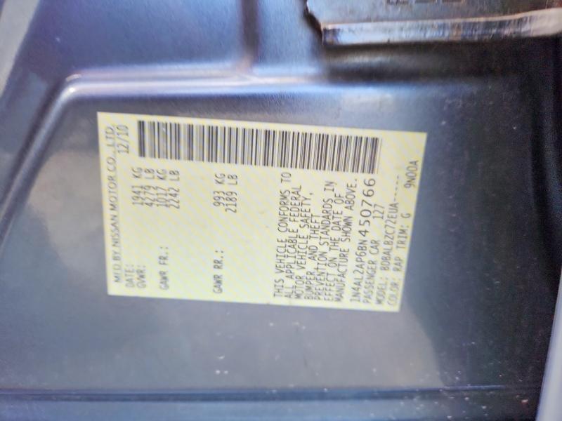 Aukcja sprzedaży 2011 Nissan Altima, vin: 1N4AL2AP6BN450766, numer aukcji: 62458436