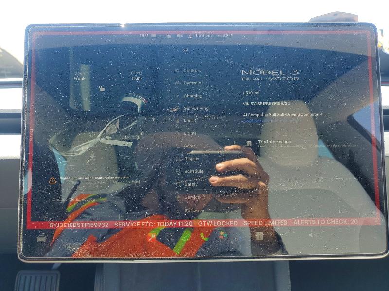 Aukcja sprzedaży 2026 Tesla Model 3, vin: 5YJ3E1EB5TF159732, numer aukcji: 58897726