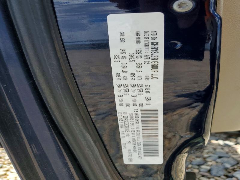 61418136 :رقم المزاد ، 2C4RDGCG0CR343625 vin ، 2012 Dodge Grand Caravan مزاد بيع