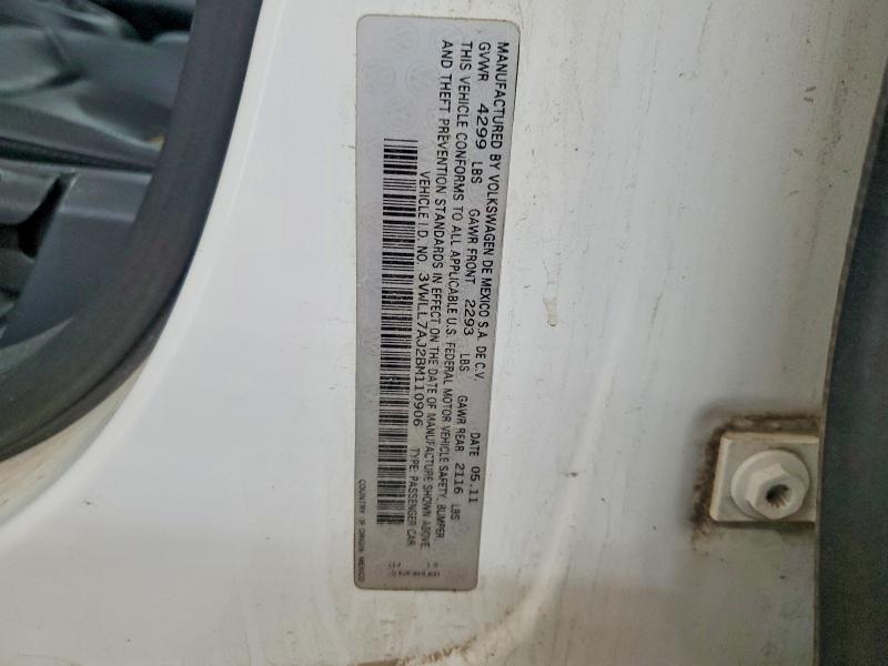 Продаж на аукціоні авто 2011 Volkswagen Jetta, vin: 3VWLL7AJ2BM110906, номер лоту: 59899056
