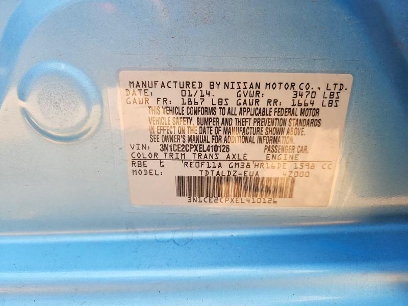 Продажа на аукционе авто 2014 Nissan Versa Note, vin: 3N1CE2CPXEL410126, номер лота: 60866916