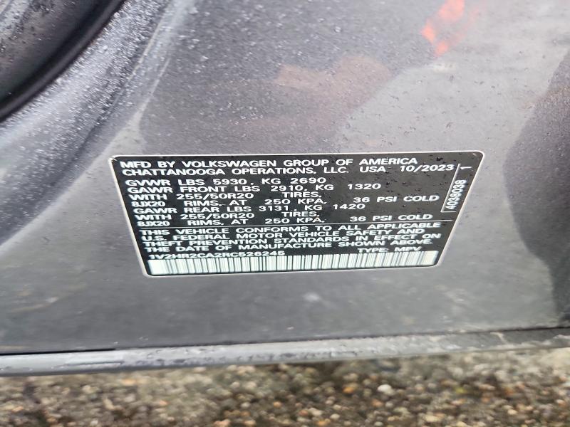 Продаж на аукціоні авто 2024 Volkswagen Atlas, vin: 1V2HR2CA2RC526245, номер лоту: 59580646