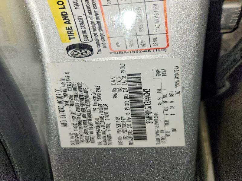 Aukcja sprzedaży 2012 Ford Fusion, vin: 3FAHP0HG7CR444342, numer aukcji: 61066176