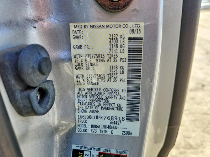 Продажа на аукционе авто 2015 Nissan Frontier, vin: 1N6BD0CT8FN768918, номер лота: 60483636