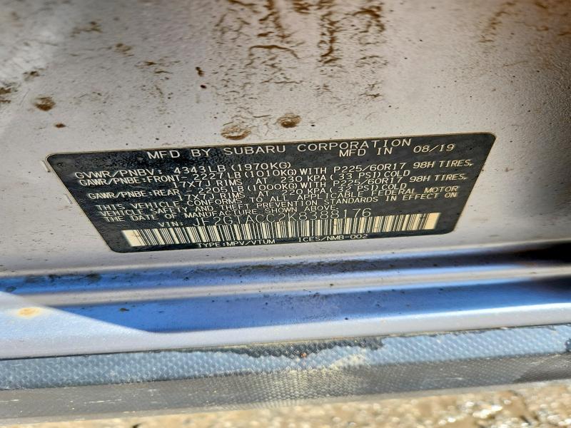 Aukcja sprzedaży 2019 Subaru Crosstrek, vin: JF2GTACC2K8388176, numer aukcji: 62647896