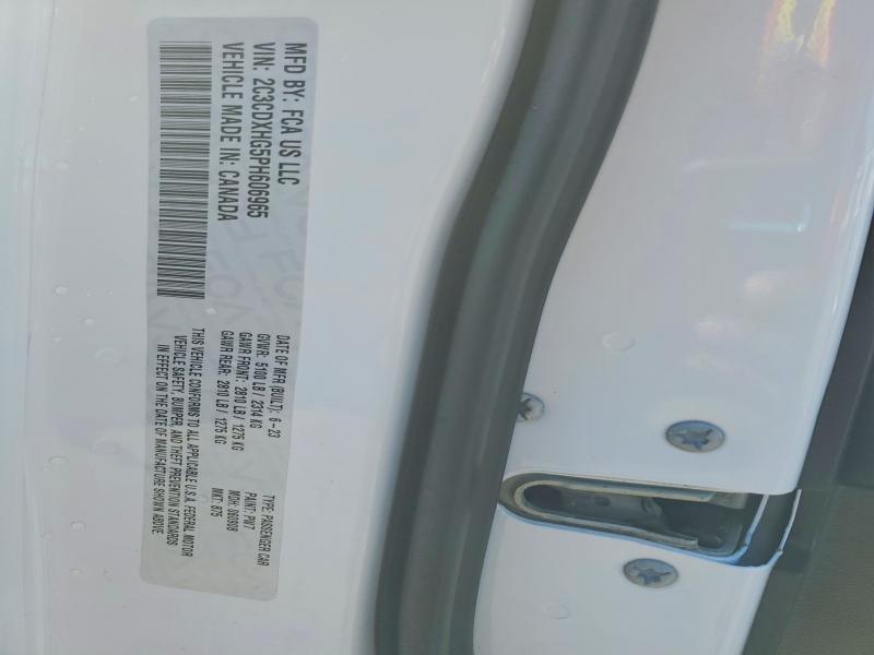2023 Dodge Charger მანქანა იყიდება აუქციონზე, vin: 2C3CDXHG5PH606965, აუქციონის ნომერი: 58901456