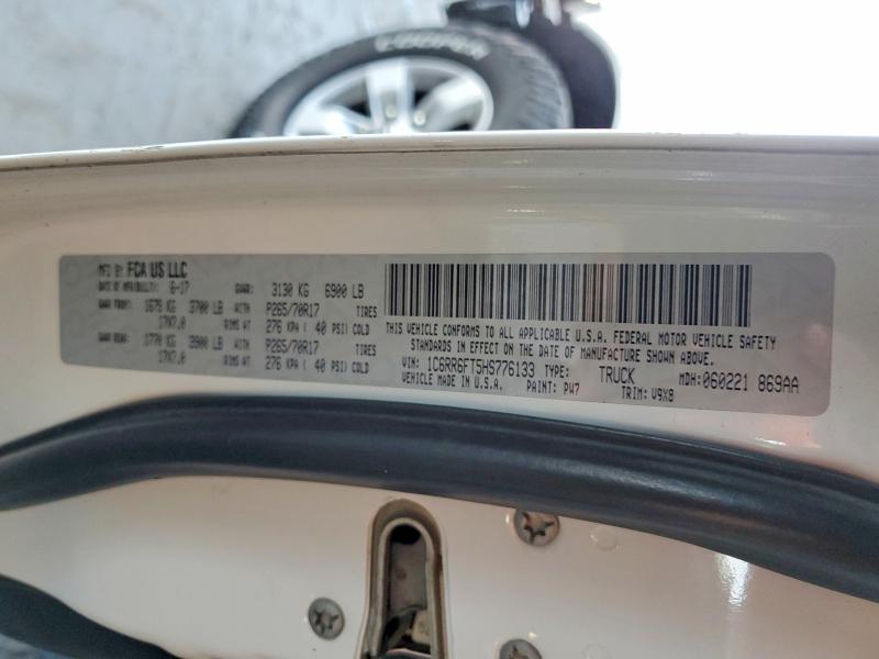 Продаж на аукціоні авто 2017 Ram 1500, vin: 1C6RR6FT5HS776133, номер лоту: 61058166