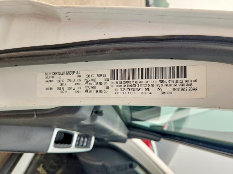 2012 Jeep Liberty მანქანა იყიდება აუქციონზე, vin: 1C4PJMAK0CW125911, აუქციონის ნომერი: 60441606