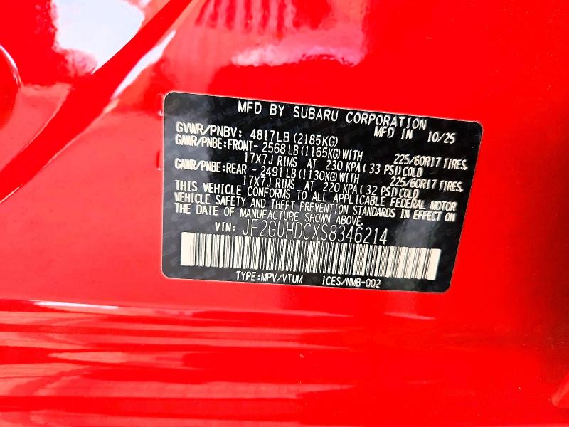 Продажа на аукционе авто 2025 Subaru Crosstrek, vin: JF2GUHDCXS8346214, номер лота: 60831406