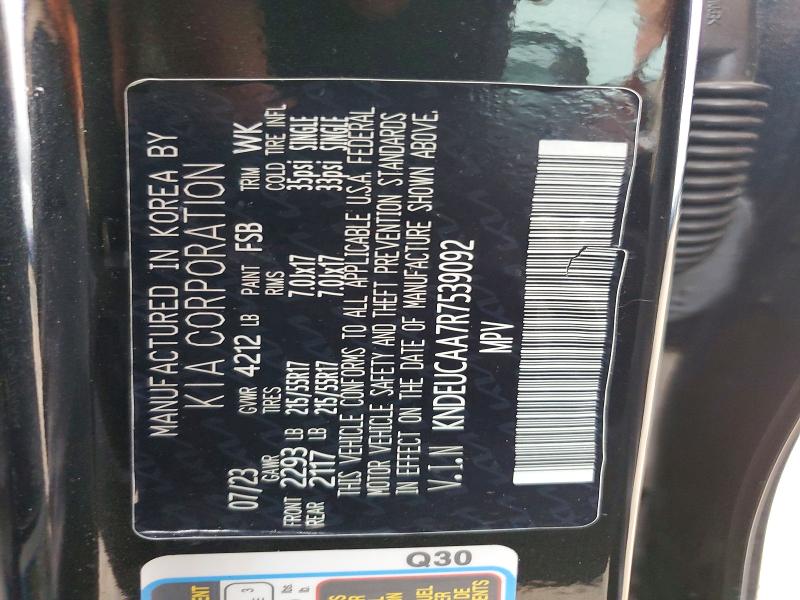 60309586 :رقم المزاد ، KNDEUCAA7R7539092 vin ، 2024 Kia Seltos مزاد بيع