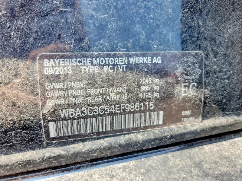 Продажа на аукционе авто 2014 Bmw 320, vin: WBA3C3C54EF986115, номер лота: 62236686
