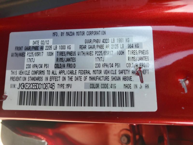 59649926 :رقم المزاد ، JM3KE2CE6D0108746 vin ، 2013 Mazda Cx-5 مزاد بيع