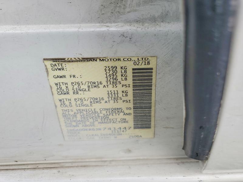 2018 Nissan Frontier მანქანა იყიდება აუქციონზე, vin: 1N6AD0ER6JN741447, აუქციონის ნომერი: 62592266