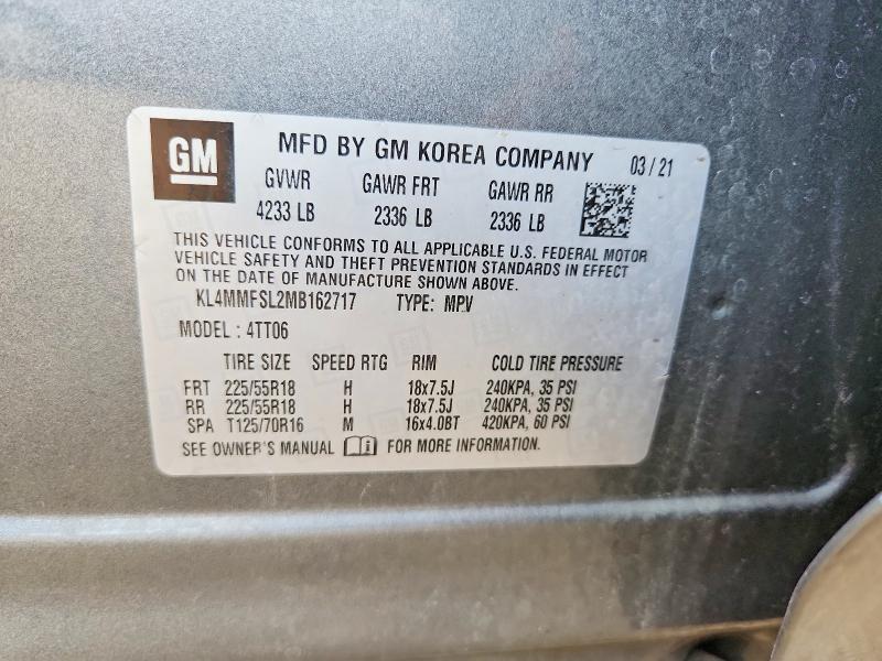 Aukcja sprzedaży 2021 Buick Encore Gx, vin: KL4MMFSL2MB162717, numer aukcji: 62288196
