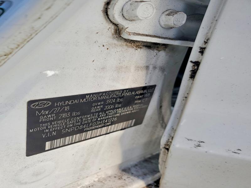 63405026 :رقم المزاد ، 5NPD84LF0JH341226 vin ، 2018 Hyundai Elantra مزاد بيع