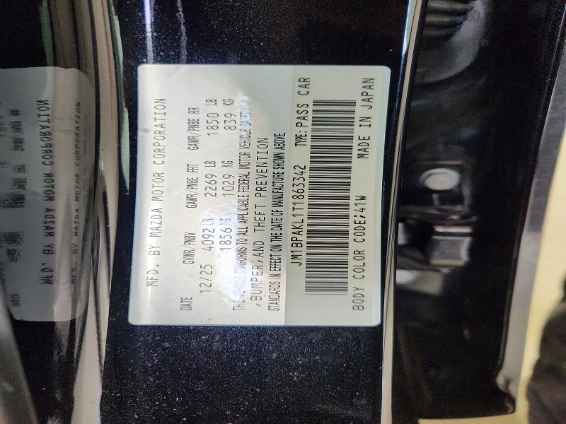 Продажа на аукционе авто 2026 Mazda 3, vin: JM1BPAKL1T1863342, номер лота: 62566666