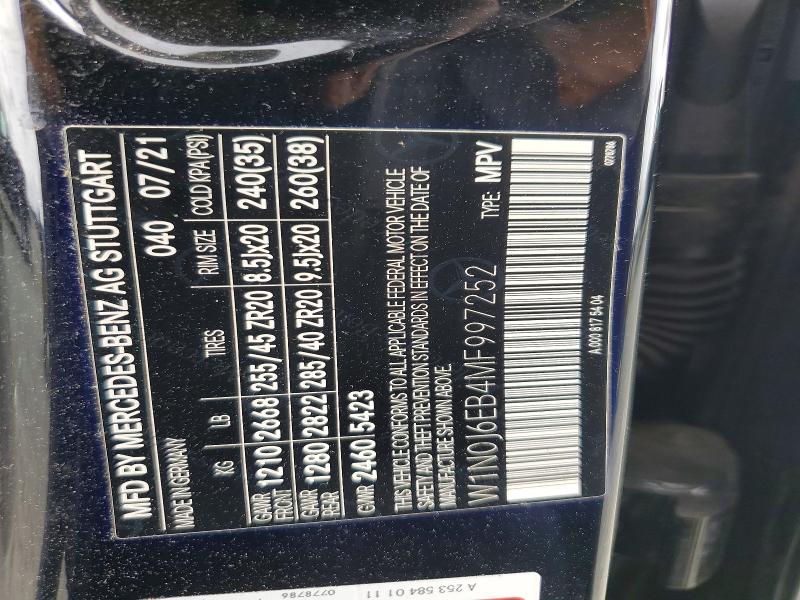 Продаж на аукціоні авто 2021 Mercedes-benz Glc Coupe, vin: W1N0J6EB4MF997252, номер лоту: 61903186