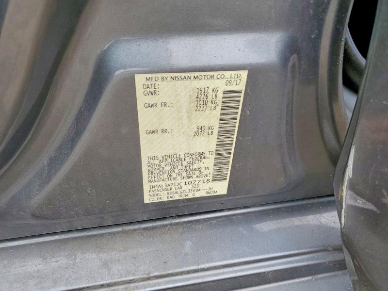 Продажа на аукционе авто 2018 Nissan Altima, vin: 1N4AL3AP1JC107718, номер лота: 60616086