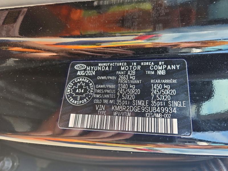 Продаж на аукціоні авто 2025 Hyundai Palisade, vin: KM8R2DGE9SU849934, номер лоту: 62076986
