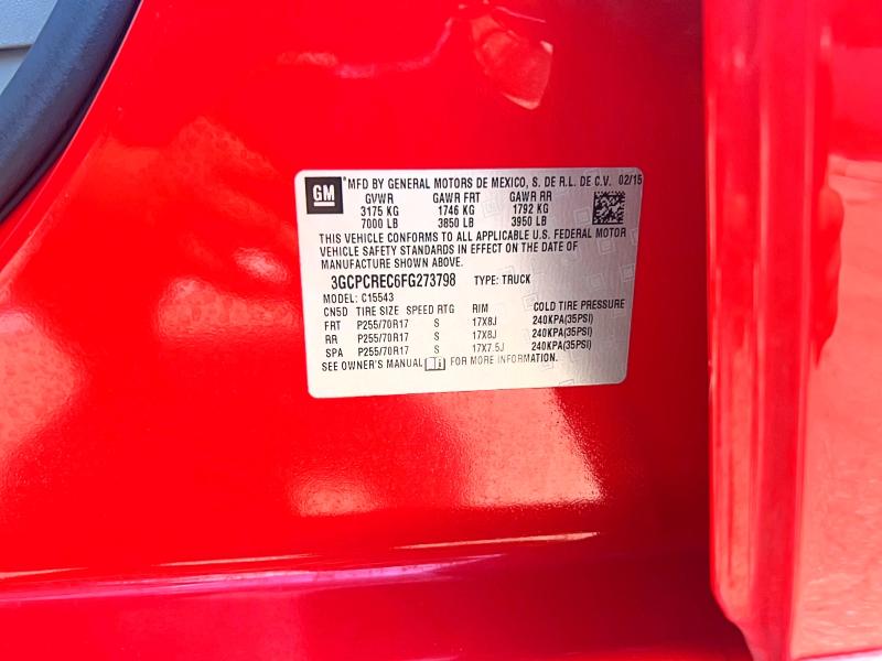 60275016 :رقم المزاد ، 3GCPCREC6FG273798 vin ، 2015 Chevrolet Silverado مزاد بيع