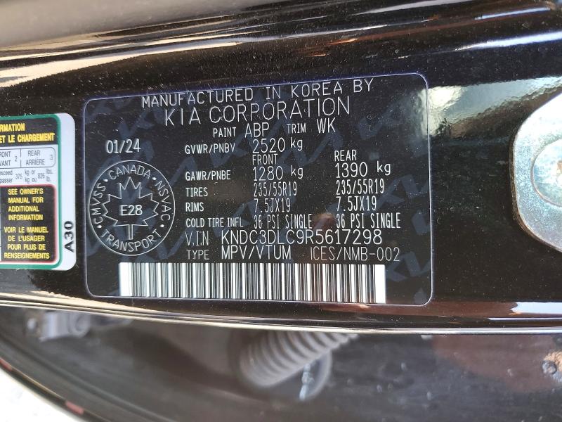 Aukcja sprzedaży 2024 Kia Ev6, vin: KNDC3DLC9R5617298, numer aukcji: 60368256