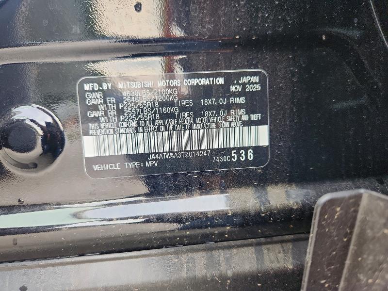 63248886 :رقم المزاد ، JA4ATWAA3TZ014247 vin ، 2026 Mitsubishi Eclipse Cross مزاد بيع