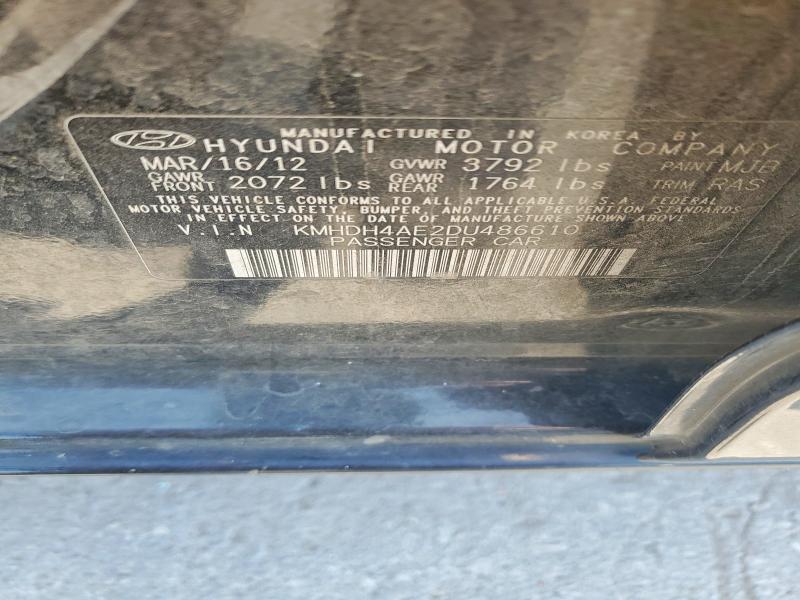Продаж на аукціоні авто 2013 Hyundai Elantra, vin: KMHDH4AE2DU486610, номер лоту: 62578416