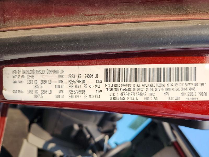 Продажа на аукционе авто 2007 Jeep Wrangler, vin: 1J4FA54127L134843, номер лота: 60031676