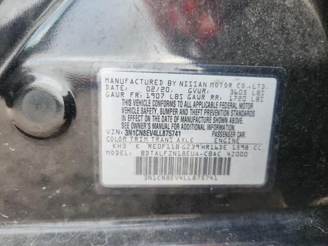 Aukcja sprzedaży 2020 Nissan Versa, vin: 3N1CN8EV4LL875741, numer aukcji: 61401526