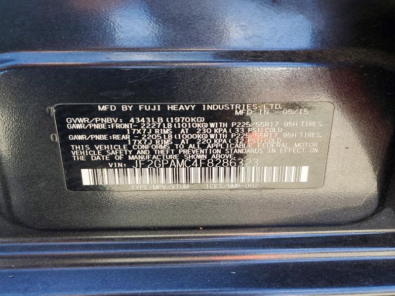 Продажа на аукционе авто 2015 Subaru Xv Crosstrek, vin: JF2GPAMC4F8286323, номер лота: 60816106