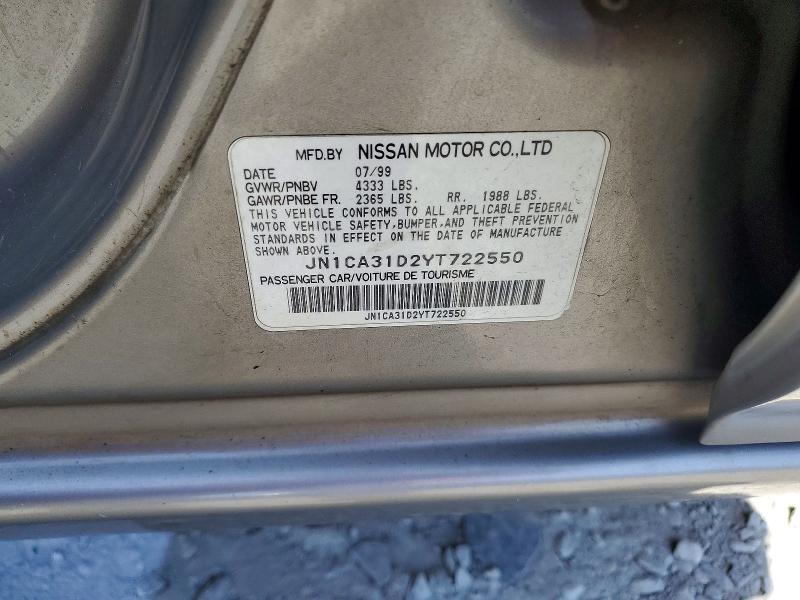 Aukcja sprzedaży 2000 Nissan Maxima, vin: JN1CA31D2YT722550, numer aukcji: 59802896