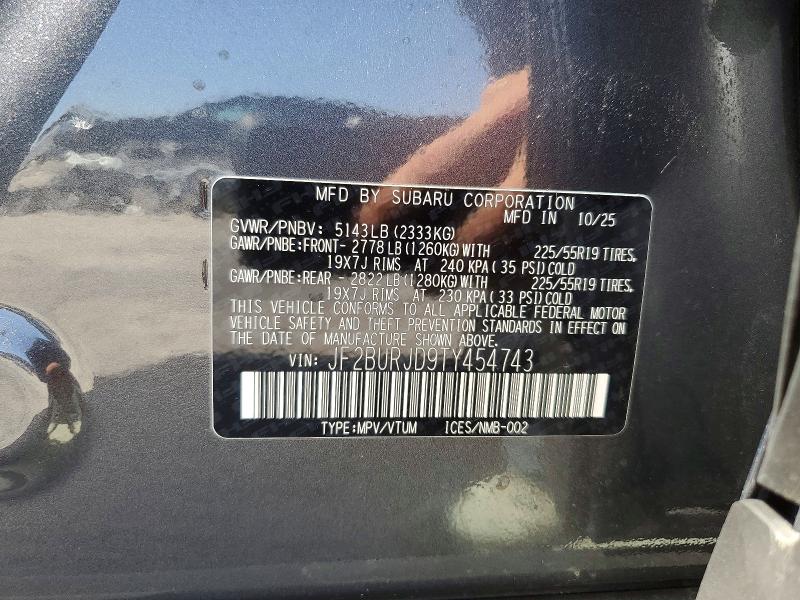 Продажа на аукционе авто 2026 Subaru Outback, vin: JF2BURJD9TY454743, номер лота: 62216866